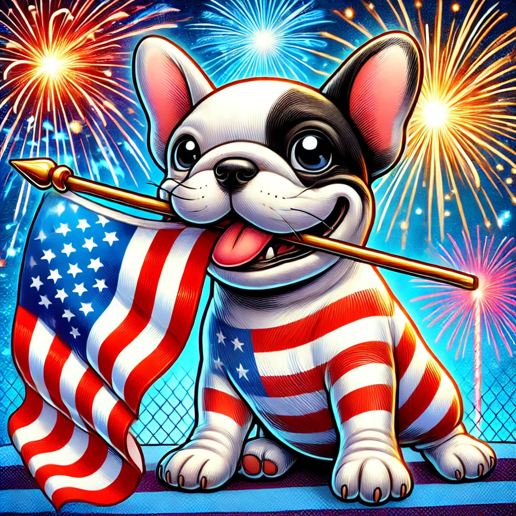 Frenchies vs Fireworks (Happy 4th of July!)