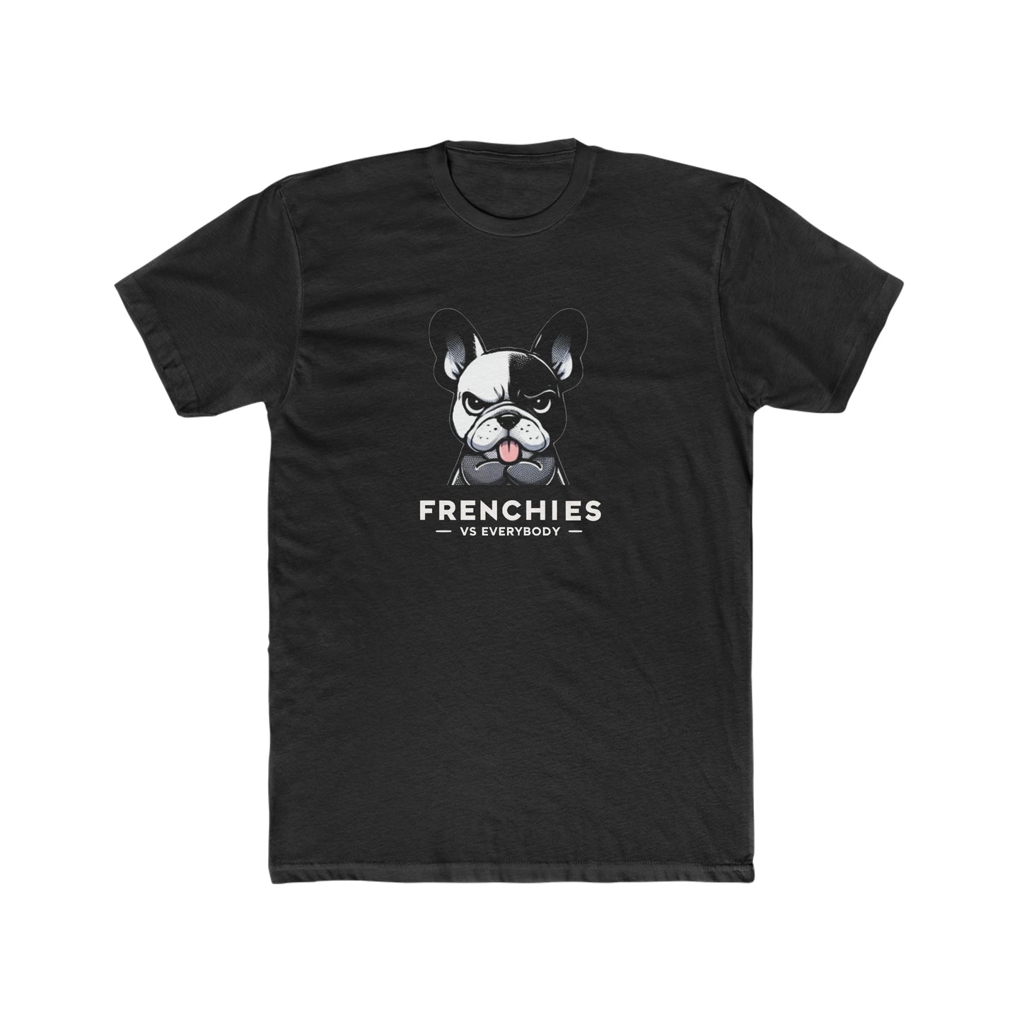 Men's 'Frenchies vs Everybody' Attitude Cotton Crew Tee