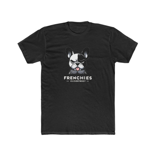 Men's 'Frenchies vs Everybody' Attitude Cotton Crew Tee