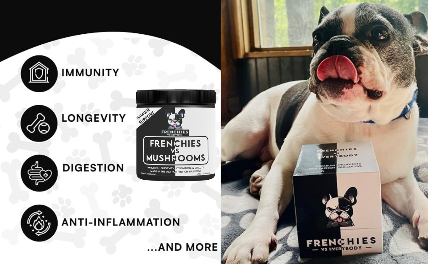 Frenchie Business Partners WholeSale : 6 pack of Frenchies vs Mushrooms (40% OFF Retail)