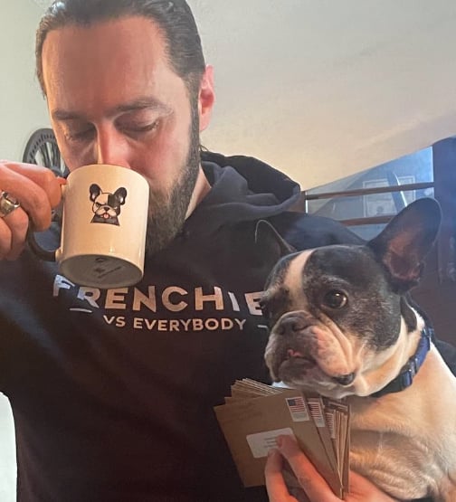 Frenchies vs Everybody - black & white coffee mug